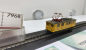 Preview: Fleischmann N DC 7968  / BR740 001-3 Schienenschleifwagen Gelb  DB Analog OVP