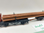 Preview: Arnold N DC 4479 Drehschemelwagen-Paar für Langholz / helle Kuppelstange