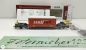 Preview: BEMO H0m DC 2289 122 Sb-v 7722 mit Container "Crossrail" / RhB / OVP