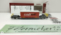 Preview: BEMO H0m DC 2289 129 Sb-v 7729 mit Container "Crossrail" / RhB / OVP