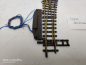 Preview: Bemo H0m DC 4210 / RhB Weiche rechts 12º 162,3mm + elektrischer Antrieb /Kabel kurz abgeschnitten