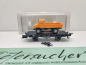 Preview: Fleischmann H0 DC 5218 Flachwagen "Unimog" Xf19 / NEM / DB / OVP