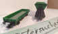 Preview: Märklin H0 AC 1x Kipplore grün + 1x Niederbordwagen grün ohne Aufschrift