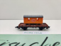 Preview: Minitrix N DC 13614 ex 51358830 Niederbordwagen + Bauwagen "Hilpert" Xf / DRG