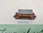 Preview: Minitrix N DC 13614 ex 51358830 Niederbordwagen + Bauwagen "Hilpert" Xf / DRG