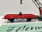 Preview: Märklin H0 AC 29426 Kranwagen rot + Kranschutzwagen rot / DB