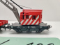 Preview: Märklin H0 AC 29426 Kranwagen rot + Kranschutzwagen rot / DB