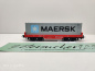 Preview: Märklin H0 AC 29453 1x Tragwagen mit Container "Maersk" aus Set / DB