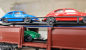Preview: Märklin H0 AC 4613 Autotransportwagen / 4 Käfer / Laaes 541 / DB / OVP weiß