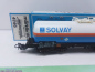 Preview: Märklin H0 AC 4746 Kesselwagen / Kessel blau-weiß / SOLVAY / OVP blau