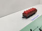 Preview: Minitrix N DC 51 1038 00 Mittelbordwagen / rote Fässer / Omm32 / DB