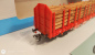 Preview: Piko H0 AC 72196 Langholzwagen mit Echtholzladung / Railion / K / DB / OVP