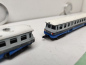 Preview: PIKO N DC 5/0649 Triebwagen + Beiwagen / Analog / Blau / Silber