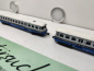 Preview: PIKO N DC 5/0649 Triebwagen + Beiwagen / Analog / Blau / Silber