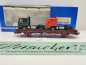 Preview: Roco H0 DC 1905 Rungenwagen Kbs442 "2 LKW-Zugmaschinen" / NEM / DB / OVP