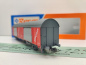 Preview: Roco H0 DC 46275 gedeckter Güterwagen "ptt Post" Hbbkkss / NEM / NS / OVP