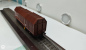 Preview: ROCO H0 DC 46284 KKK 4-Achser Schiebedachwagen  DB   OVP Braun