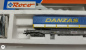 Preview: Roco H0 DC 46355  Einheitstaschenwagen HUPAC mit Container “DANZAS” / SBB / OVP