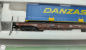 Preview: Roco H0 46373 / 4- Achser Taschenwagen mit Aufliegern / DANZAS / DB / OVP