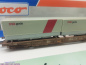 Preview: ROCO H0 DC 47033 Einheitstaschenwagen "DSB Gods" 2x 20' / Sdgmns / NEM / DSB / OVP