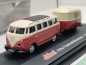Preview: Schuco H0 21690 VW Bus T1 Samba Wohnanhänger Hymer Eriba / 1:87 / OVP