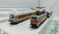Preview: Mini Trix N DC 1027 S-Bahn Zug Lok + 3 Anhänger mit Licht / OVP / Analog