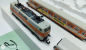 Preview: Mini Trix N DC 1027 S-Bahn Zug Lok + 3 Anhänger mit Licht / OVP / Analog