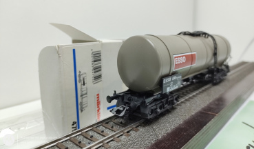 Märklin H0 4754  Kesselwagen ESSO 4-Achser Grau DB Weiße OVP