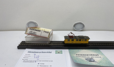 Fleischmann N DC 7968  / BR740 001-3 Schienenschleifwagen Gelb  DB Analog OVP