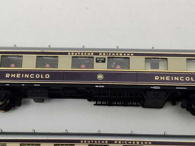 Arnold N DC 0143 Rheingold Wagenset mit Beleuchtung / DRG / OVP