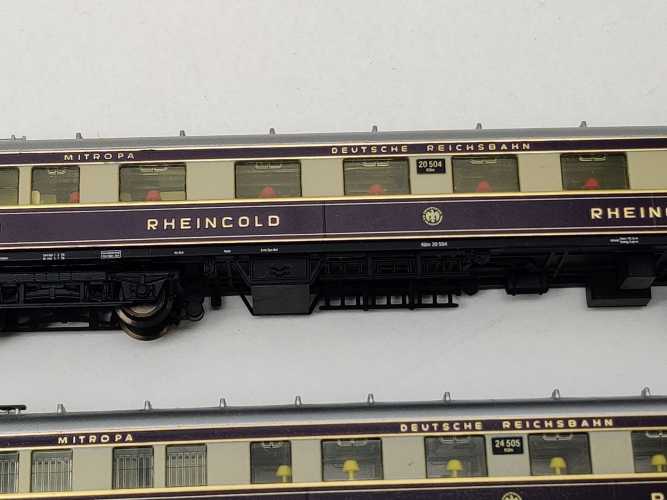 Arnold N DC 0143 Rheingold Wagenset mit Beleuchtung / DRG / OVP