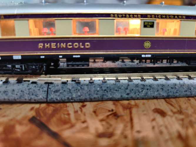 Arnold N DC 0143 Rheingold Wagenset mit Beleuchtung / DRG / OVP