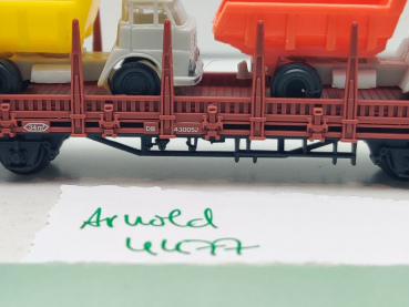 Arnold N DC 4477 Rungenwagen "2 Henschel Muldenkipper" Kbs442 / DB