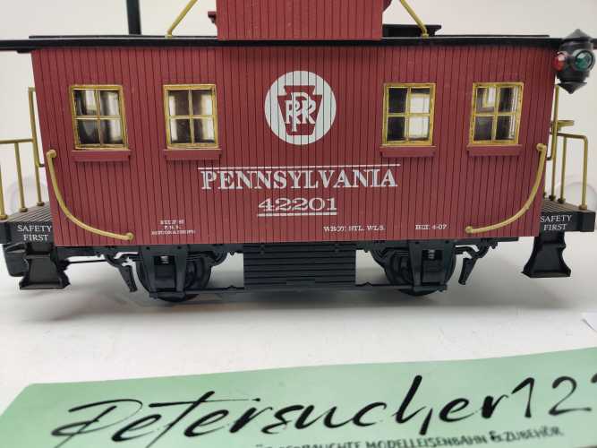 Aristo-Craft Spur G 42201 / zweiachsigen „Bobber Caboose“ (Güterzugbegleitwagen) / PRR