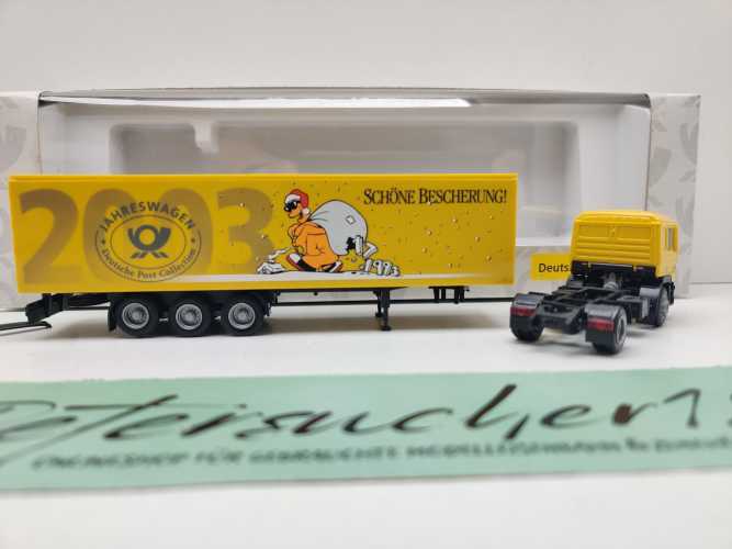 AWM H0 006272 MAN Sattelzug Deutsche Post Jahreswagen'03 / 1:87 / OVP