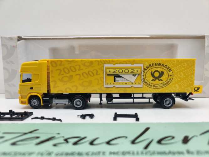 AWM H0 006734 MAN Sattelzug Deutsche Post Jahreswagen'02 / 1:87 / OVP