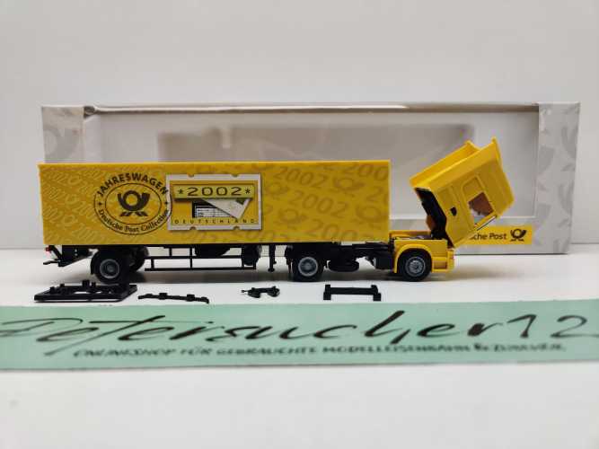 AWM H0 006734 MAN Sattelzug Deutsche Post Jahreswagen'02 / 1:87 / OVP