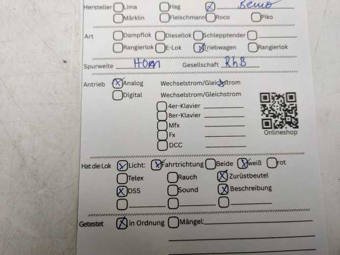 BEMO H0m DC 1279 134 Turmtriebwagen Xm 2/2 Nr. 9914 / RhB / DSS / OVP