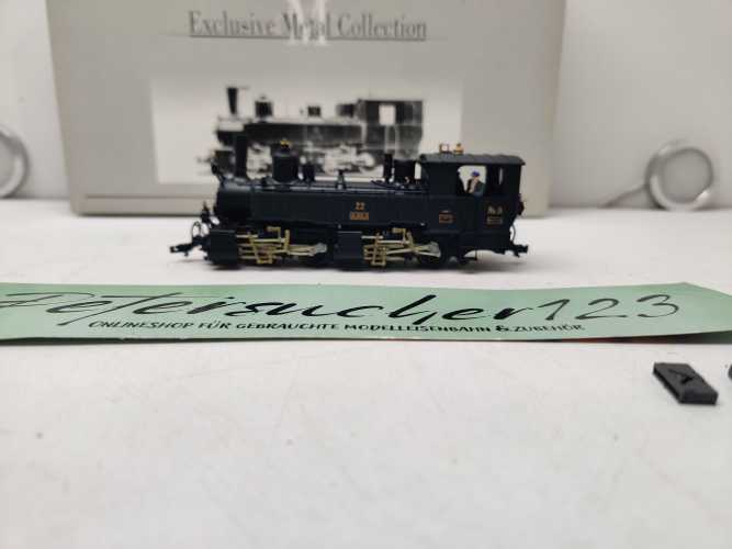BEMO H0m DC 1293 112 / Mallet-Dampflokomotive / G 2x2/2 / Nr. 22 „Albula“ / RhB / OVP