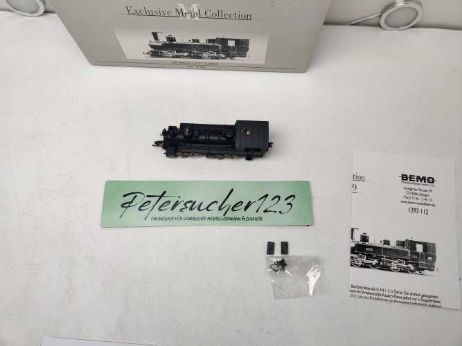 BEMO H0m DC 1293 112 / Mallet-Dampflokomotive / G 2x2/2 / Nr. 22 „Albula“ / RhB / OVP