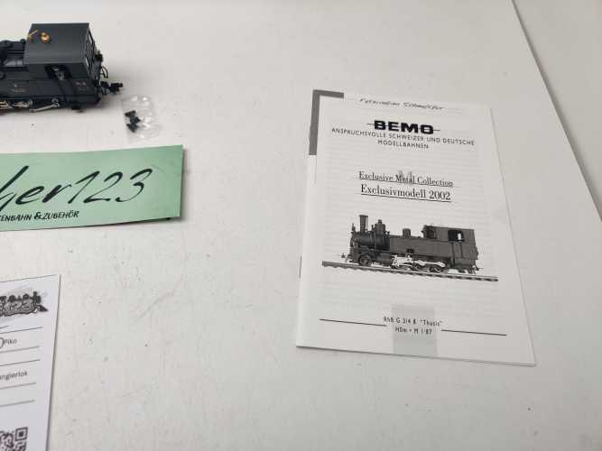 BEMO H0m DC 1295 108 Tenderdampflokomotive G 3/4 Nr. 8 „Thusis“ / RhB / OVP