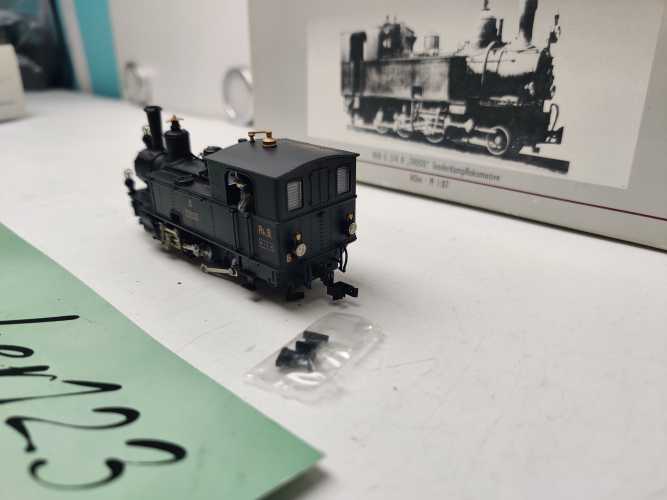 BEMO H0m DC 1295 108 Tenderdampflokomotive G 3/4 Nr. 8 „Thusis“ / RhB / OVP