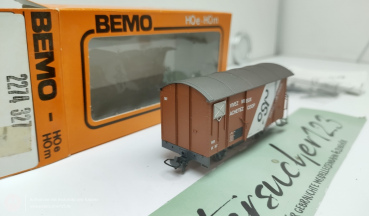 BEMO H0m DC 2274 327   RhB Ged. Güterwagen COOP OVP