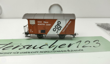 BEMO H0m DC 2274 327   RhB Ged. Güterwagen COOP OVP