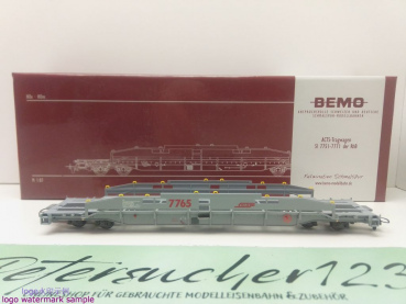 Bemo H0m DC 2290 105 ACTS-Tragwagen / Sl / RhB / OVP