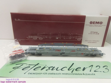 Bemo H0m DC 2290 105 ACTS-Tragwagen / Sl / RhB / OVP