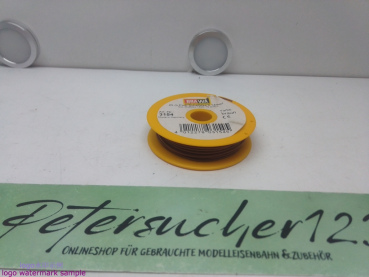 Brawa  3154 Kabel / 25 Meter Profischaltlitze Braun / 0,14mm² / Rolle