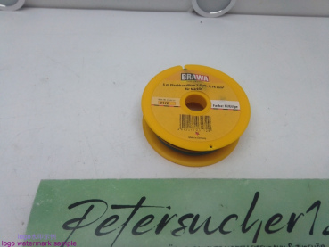 Brawa  3172 Kabel  5 Meter Flachbandlitze 3-Farbig / 0,14mm² / Rolle