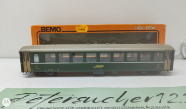 Bemo H0m DC 3250 Personenwagen 2.Kl EWI B / RhB / ErsatzVP
