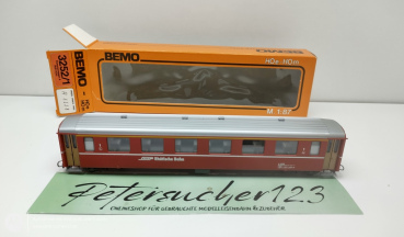 Bemo H0m DC 3252-1 Personenwagen 1.Kl. / RhB / OVP